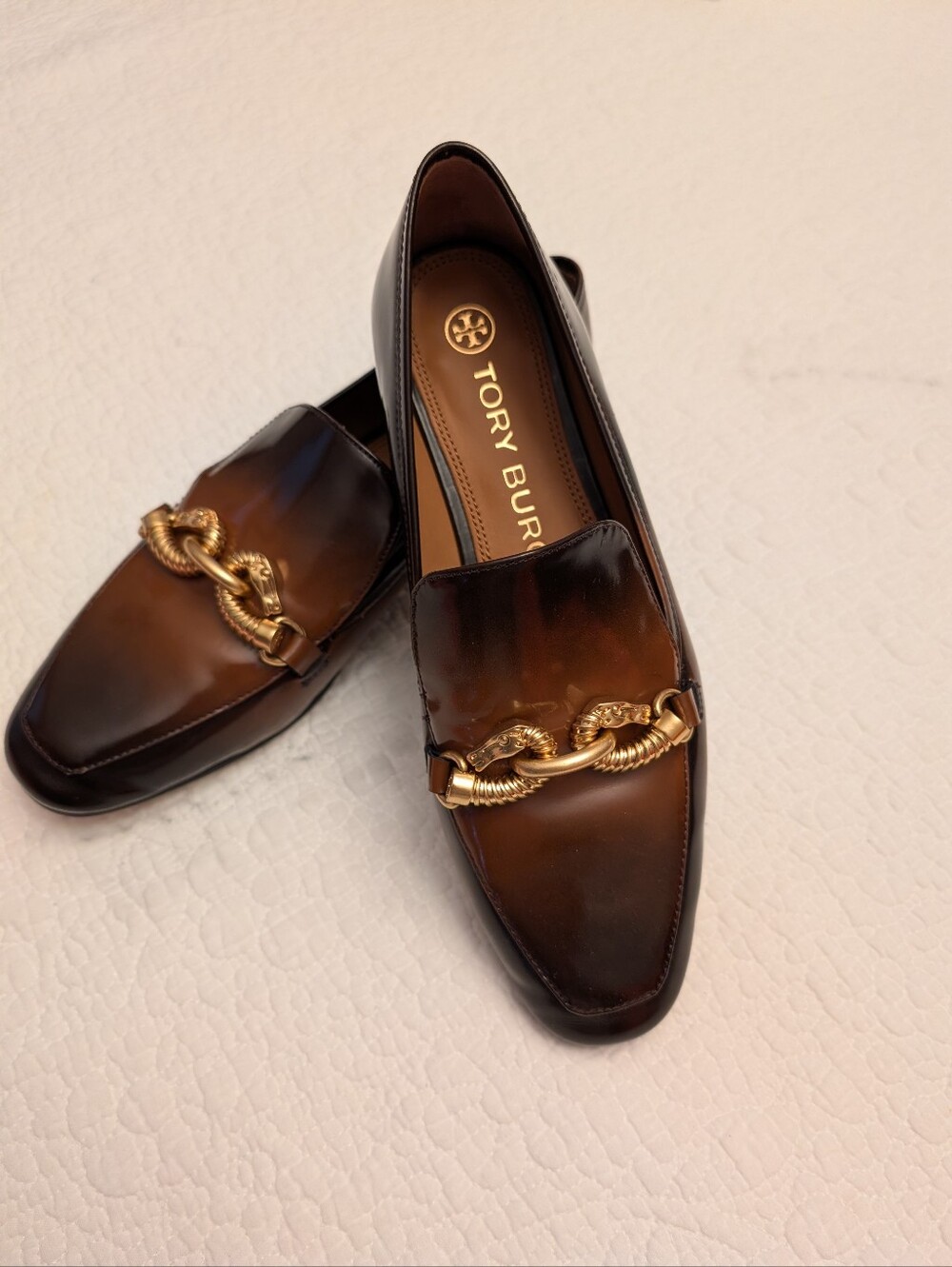 Tory Burch Brown ombre Loafers